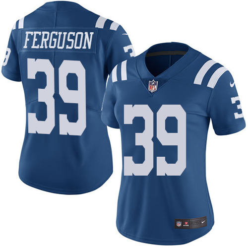 Indianapolis Colts #39 Limited Josh Ferguson Royal Blue Nike NFL Women Rush Vapor Untouchable Jersey->youth nfl jersey->Youth Jersey